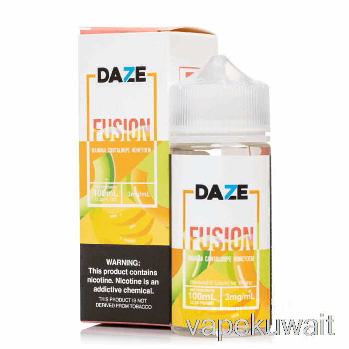 المن الموز والشمام - 7 Daze Fusion - 100ml 0mg Vape Pod Kits
